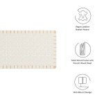 Sparta Weave Wall-Mount Vegan Leather Queen Headboard - Image 4