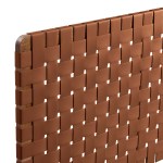 Sparta Weave Wall-Mount Vegan Leather Queen Headboard - Image 28