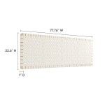 Sparta Weave Wall-Mount Vegan Leather King Headboard - Image 5