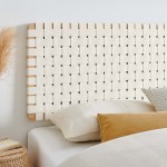 Sparta Weave Wall-Mount Vegan Leather King Headboard - Image 9