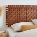 Sparta Weave Wall-Mount Vegan Leather King Headboard - Image 16