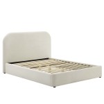 Keynote Performance Velvet Curved King Platform Bed - Image 6