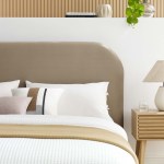 Keynote Performance Velvet Curved King Platform Bed - Image 20