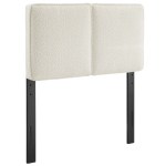Lindee Boucle Fabric Twin Headboard - Image 2