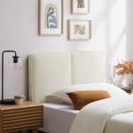 Lindee Boucle Fabric Twin Headboard - Image 9