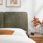 Lindee Boucle Fabric Twin Headboard - Image 26