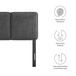 Lindee Boucle Fabric Twin Headboard - Image 28