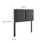 Lindee Boucle Fabric Twin Headboard - Image 29