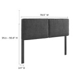 Lindee Boucle Fabric King Headboard - Image 29