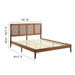 Sirocco Rattan and Wood Queen Platform Bed - Image 19