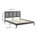 Sirocco Rattan and Wood King Platform Bed - Image 6