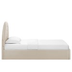 Solana Arched Performance Velvet Twin Platform Bed - Image 7