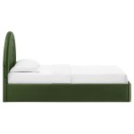 Solana Arched Performance Velvet Twin Platform Bed - Image 25