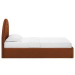 Solana Arched Performance Velvet Twin Platform Bed - Image 43