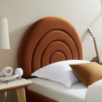 Solana Arched Performance Velvet Twin Platform Bed - Image 45