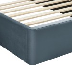 Solana Arched Performance Velvet Full Platform Bed - Image 18