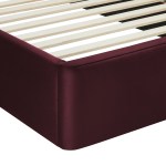 Solana Arched Performance Velvet Full Platform Bed - Image 36