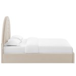 Solana Arched Performance Velvet King Platform Bed - Image 7