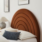 Solana Arched Performance Velvet King Platform Bed - Image 47