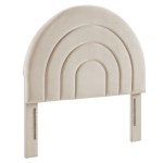Solana Arched Performance Velvet Twin Headboard - Image 3