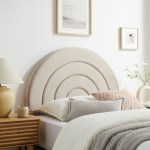 Solana Arched Performance Velvet Twin Headboard