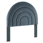 Solana Arched Performance Velvet Twin Headboard - Image 10