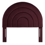 Solana Arched Performance Velvet Twin Headboard - Image 27