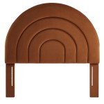 Solana Arched Performance Velvet Twin Headboard - Image 34