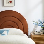 Solana Arched Performance Velvet Twin Headboard - Image 37
