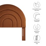 Solana Arched Performance Velvet Twin Headboard - Image 32