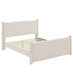 Rael Performance Velvet Queen Platform Bed - Image 6