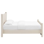 Rael Performance Velvet Queen Platform Bed - Image 7