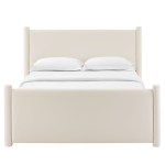 Rael Performance Velvet Queen Platform Bed - Image 8