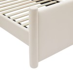 Rael Performance Velvet Queen Platform Bed - Image 9