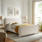 Rael Performance Velvet Queen Platform Bed