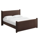 Rael Performance Velvet Queen Platform Bed - Image 12
