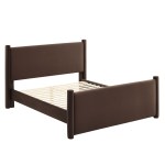 Rael Performance Velvet Queen Platform Bed - Image 15