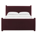 Rael Performance Velvet Queen Platform Bed - Image 26