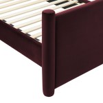 Rael Performance Velvet Queen Platform Bed - Image 27