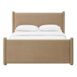 Rael Performance Velvet Queen Platform Bed - Image 35