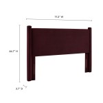 Rael Performance Velvet Queen Headboard - Image 19