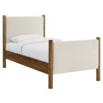 Maven Twin Size Fabric Upholstered Platform Bed - Image 12