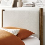 Maven Twin Size Fabric Upholstered Platform Bed - Image 20