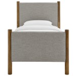 Maven Twin Size Fabric Upholstered Platform Bed - Image 34