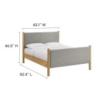 Maven Full Size Fabric Upholstered Platform Bed - Image 22