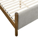 Maven Queen Size Fabric Upholstered Platform Bed - Image 36