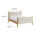 Maven King Size Fabric Upholstered Platform Bed - Image 4