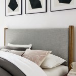 Maven King Size Fabric Upholstered Platform Bed - Image 38