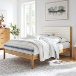 Olea Channel Tufted Boucle Solid Wood King Platform Bed - Image 10