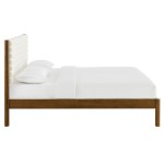 Olea Channel Tufted Boucle Solid Wood King Platform Bed - Image 16
